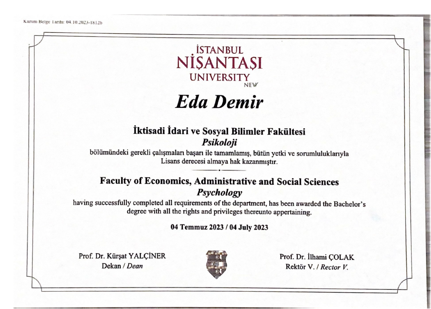 Lisans Diploması